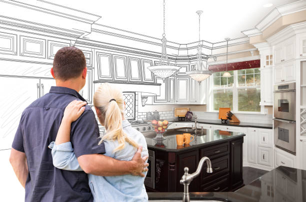 Professional Cabinet Refacing technician working in Roanoke, TX